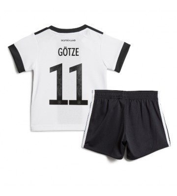 Maillot de foot Allemagne Mario Gotze #11 Domicile enfant Monde 2022 Manches Courte (+ pantalon court)